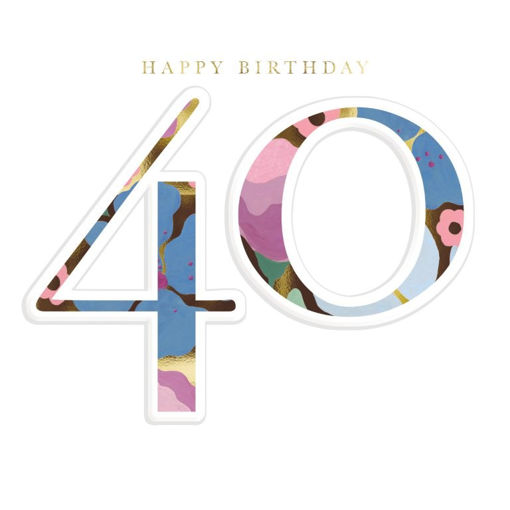 Picture of HAPPY 40TH BIRTHDAY CARD